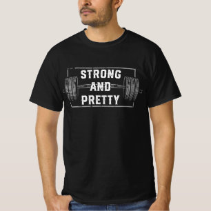 Starke und Hübsche Funny Gym Zitate oben T-Shirt