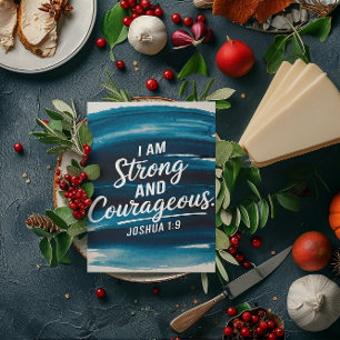 Stärke und Mut in der Christ Affirmation Card Feiertagskarte