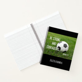 Starke und mutige Fußball-Ball-Sportarten Notizbuch