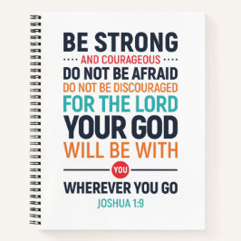 Starke und mutige, Joshua 1:9 Notizbuch