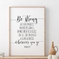 Starke und mutige, Joshua 1:9