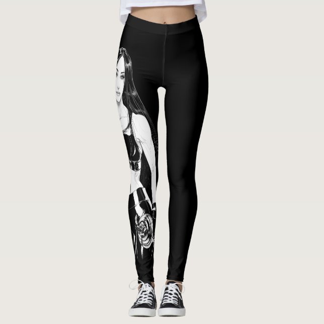 Starke und schöne - b&w-Leggings Leggings (Vorderseite)