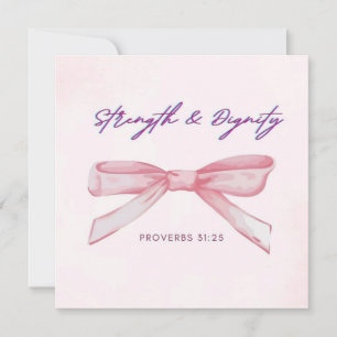 Stärke und Würde Karte / Coquette Postkarte