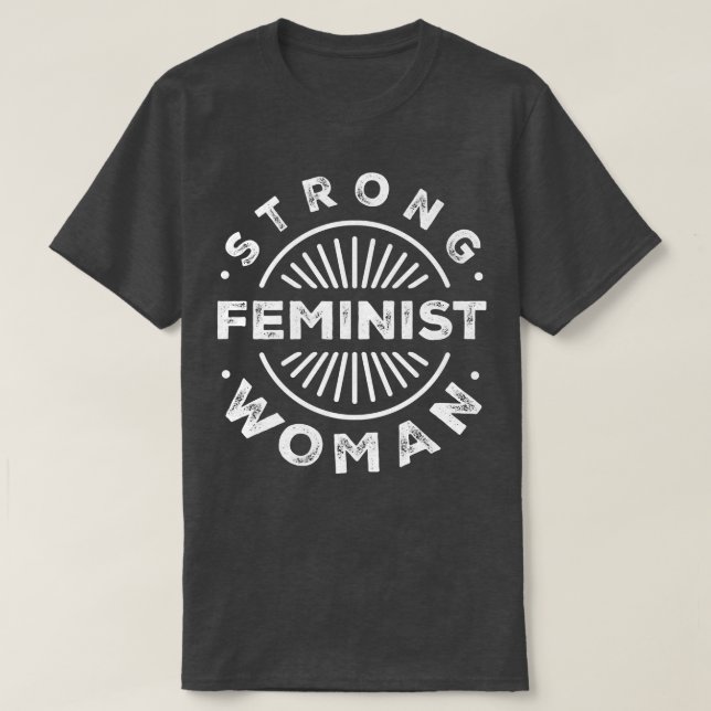 Starke weibliche Feministin5600  T-Shirt (Design vorne)