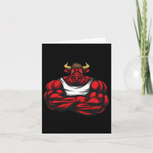 Starke wie Bull-Bodybuilding Karte