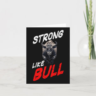 Starke wie Bull Powerlift-Bodybuilding Karte