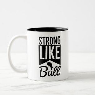 Starke wie Bull - Workout Routine Zweifarbige Tasse