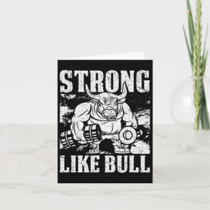 Starke wie eine Bull Power Hub Bodybuilding Karte