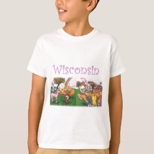 Starke Wisconsin-Kühe T-Shirt