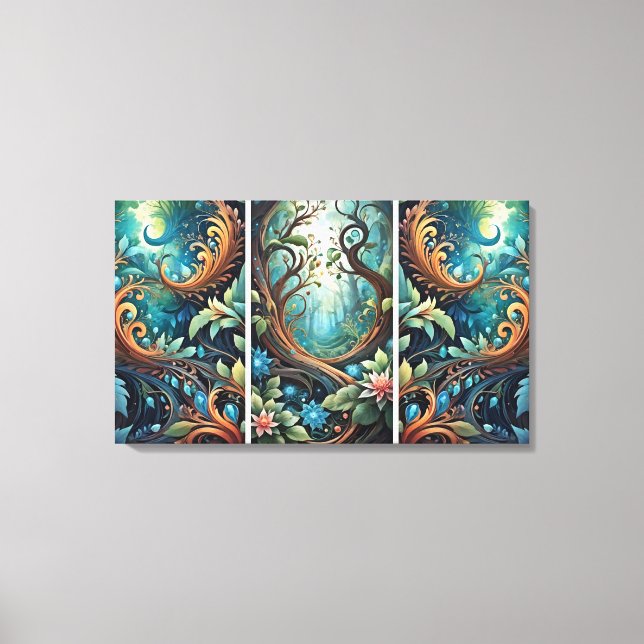 Starke Wurzeln Leinwanddruck (Vorderseite)