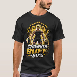 Stärkebuff +50%: RPG Gaming & Gym Powerlifting T-Shirt