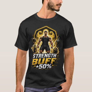 Stärkebuff +50%: RPG Gaming & Gym Powerlifting T-Shirt