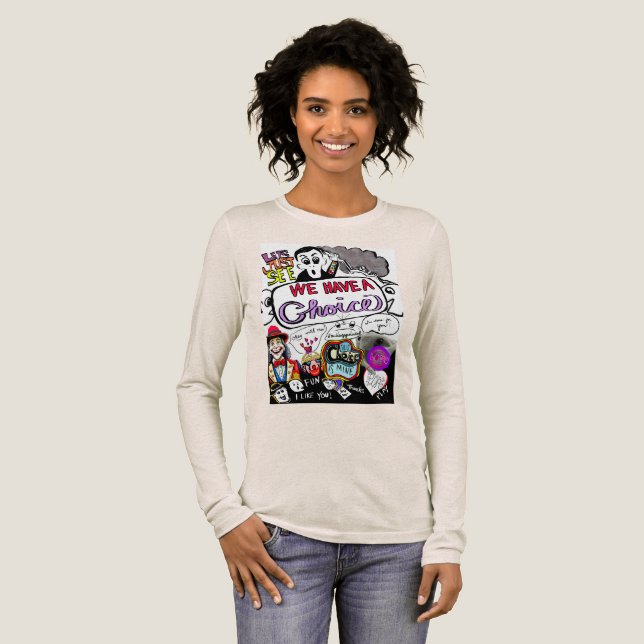 Stärken Sie Ihre Entscheidungen: Ausdruck der Indi Tri-Blend Shirt (Volle Vorderseite)