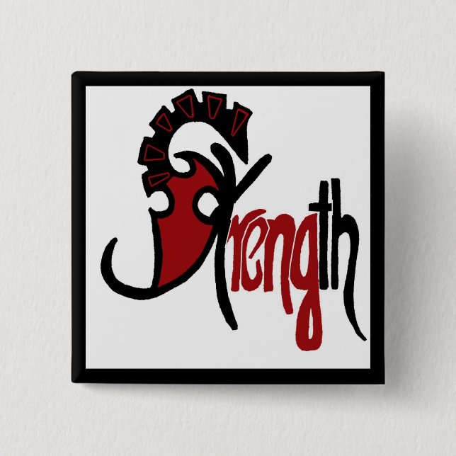 Stärken-Sprichwort Button (Vorderseite)