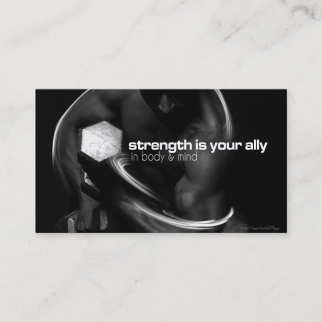 Stärken-Trainings-Mitteilungsblatt-Karte Visitenkarte (Vorderseite)