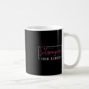 Stärker als Brustkrebs-Krieger rosa Band Kaffeetasse