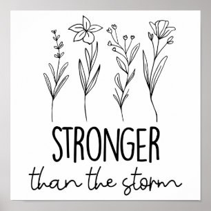 Stärker als der Sturm für psychische Gesundheit Poster