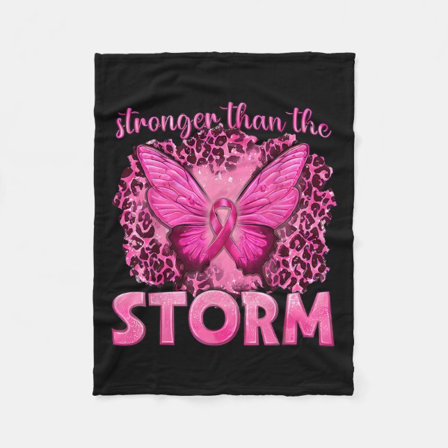 Starker als der Sturm mit Schmetterlingsbrustkanus Fleecedecke (Vorderseite)