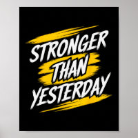 Stärker als gestern Motivierend Gym Zitat funktion
