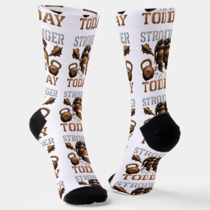 Stärker als Heute Übertriff dein Bestes Selbst Socken