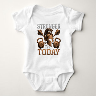 Stärker als heute Übertriff dein bisheriges Ich Baby Strampler