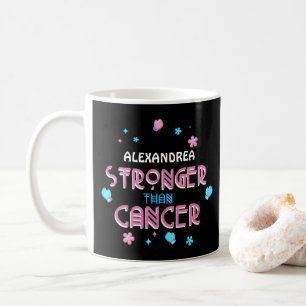 Stärker als Krebs Cancer Survivor Custom Co Kaffeetasse
