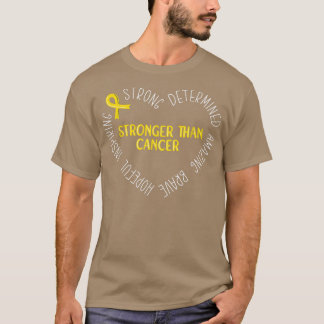 Stärker als Krebs - Gold Ribbon Childhood Cance T-Shirt