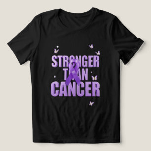 *Stärker als Krebs Inspirations-T-Shirt – Hoffnung Tri-Blend Shirt