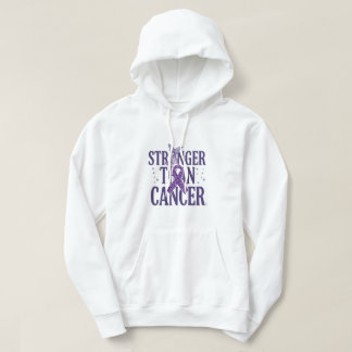 Stärker als Krebs Inspirations-T-Shirt Hoodie