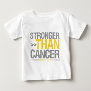 Stärker als Krebs - Kindheits-Krebs Baby T-shirt