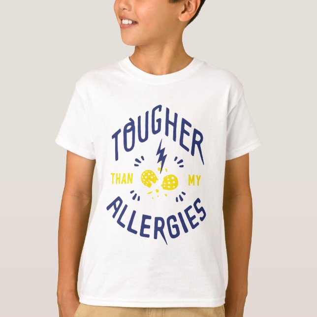 "Stärker als meine Allergie-" KinderT - Shirt (Vorderseite)
