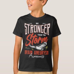 Stärker als Sturm Gehirn Aneurysm Bewusstseinsbild T-Shirt