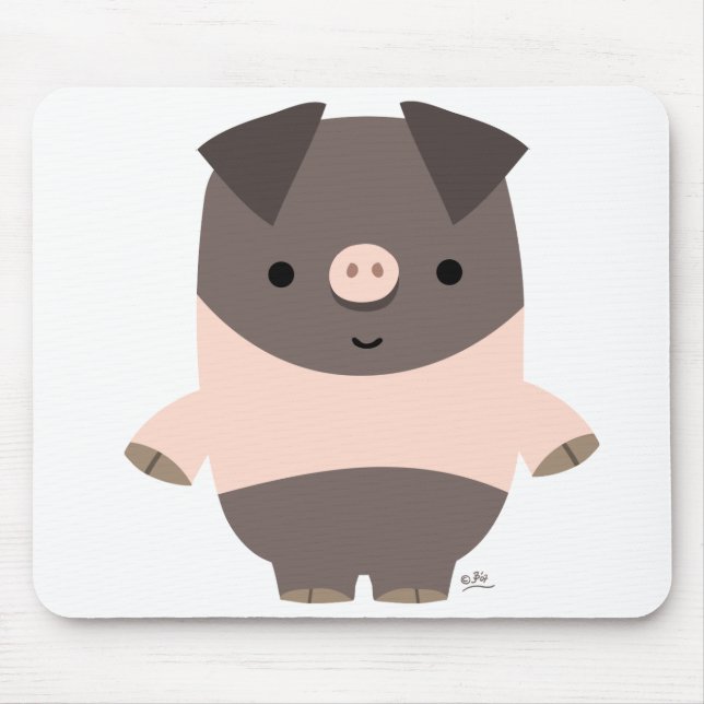 Starker Cartoon Pig mousepad (Vorne)