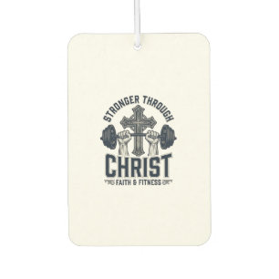 Stärker durch Christus Christliches Fitnessstudio  Autolufterfrischer