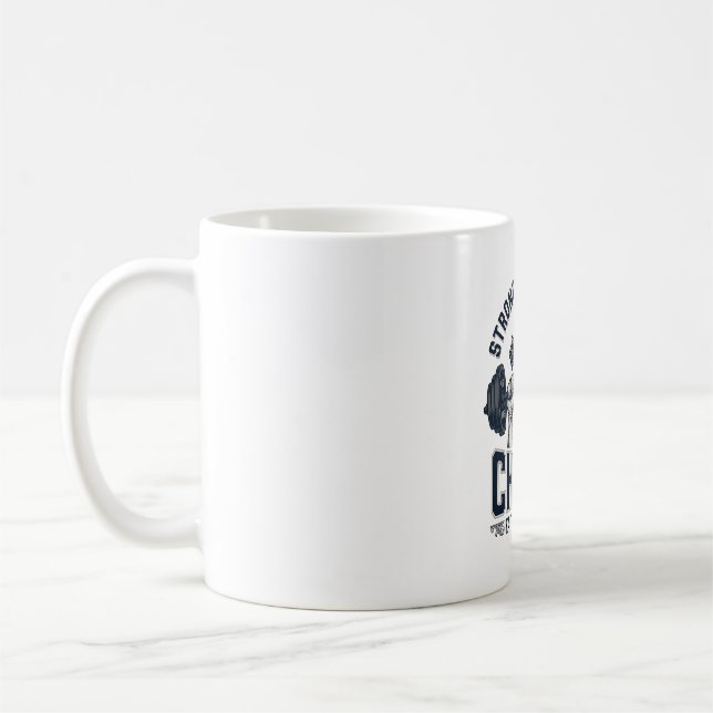 Stärker durch Christus Christliches Fitnessstudio  Kaffeetasse (Links)