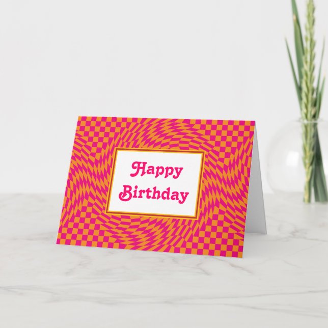 Starker Geburtstag Karte (Vorderseite)