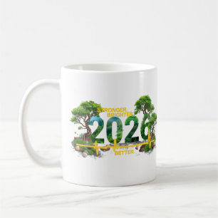 Stärker Heller Besser 2026 Naturell Herzschlag Kaffeetasse