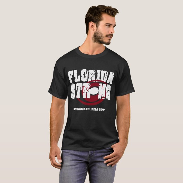 Starker Hurrikan Irma 2017 Floridas T-Shirt (Vorne ganz)