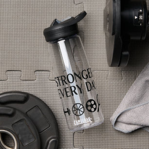 STÄRKER JEDEN TAG Motivierend Sportbottl Trinkflasche