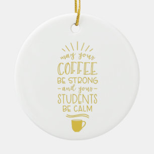 Starker Kaffee Keramik Ornament