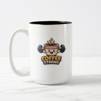 Starker Kaffee Zweifarbige Tasse