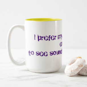 Starker Kaffee Zweifarbige Tasse