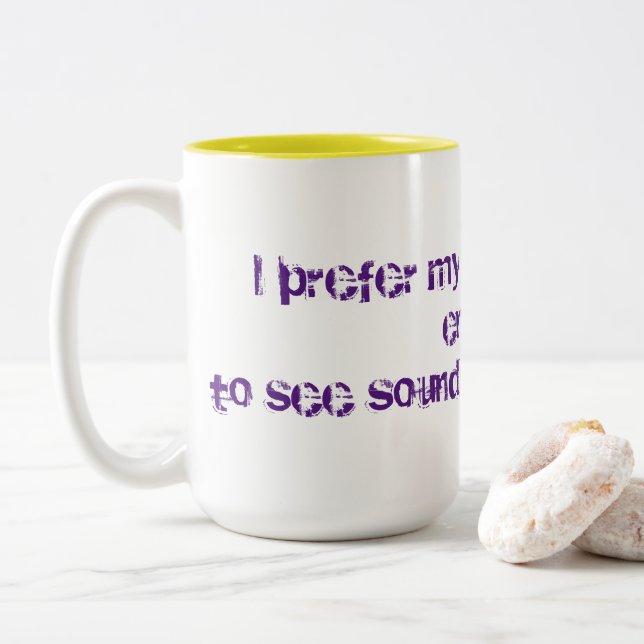 Starker Kaffee Zweifarbige Tasse (Mit Donut)