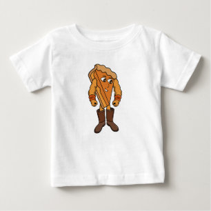 Starker Kuchen mit Stiefeln Baby T-shirt