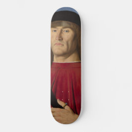 Starker Mann mit rosa Narben (Renaissance Art) Skateboard