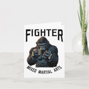 Starker Mixed Martial Arts Gorilla - Boxen und Käf Karte