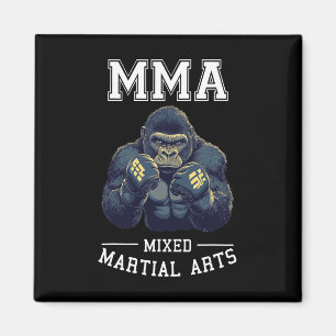 Starker Mixed Martial Arts Gorilla - Thai Boxing C Magnet