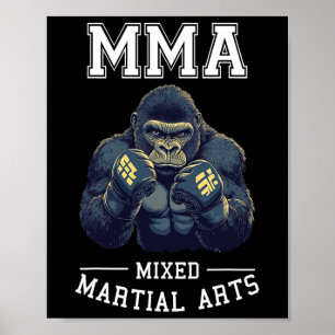Starker Mixed Martial Arts Gorilla - Thai Boxing C Poster