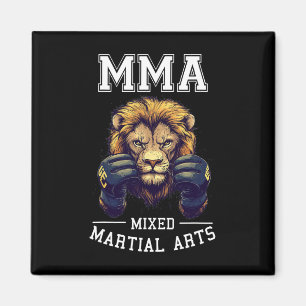 Starker Mixed Martial Arts Lion - Thai Boxing Cage Magnet