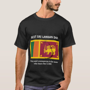 Starker Mut PERSONALISIERT SRI LANKAN VATER T-Shirt